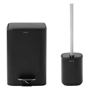 סט שירותים שחור Cube 5L