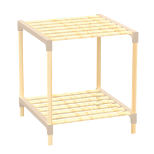 יחידת 2 מדפים/שולחן צד