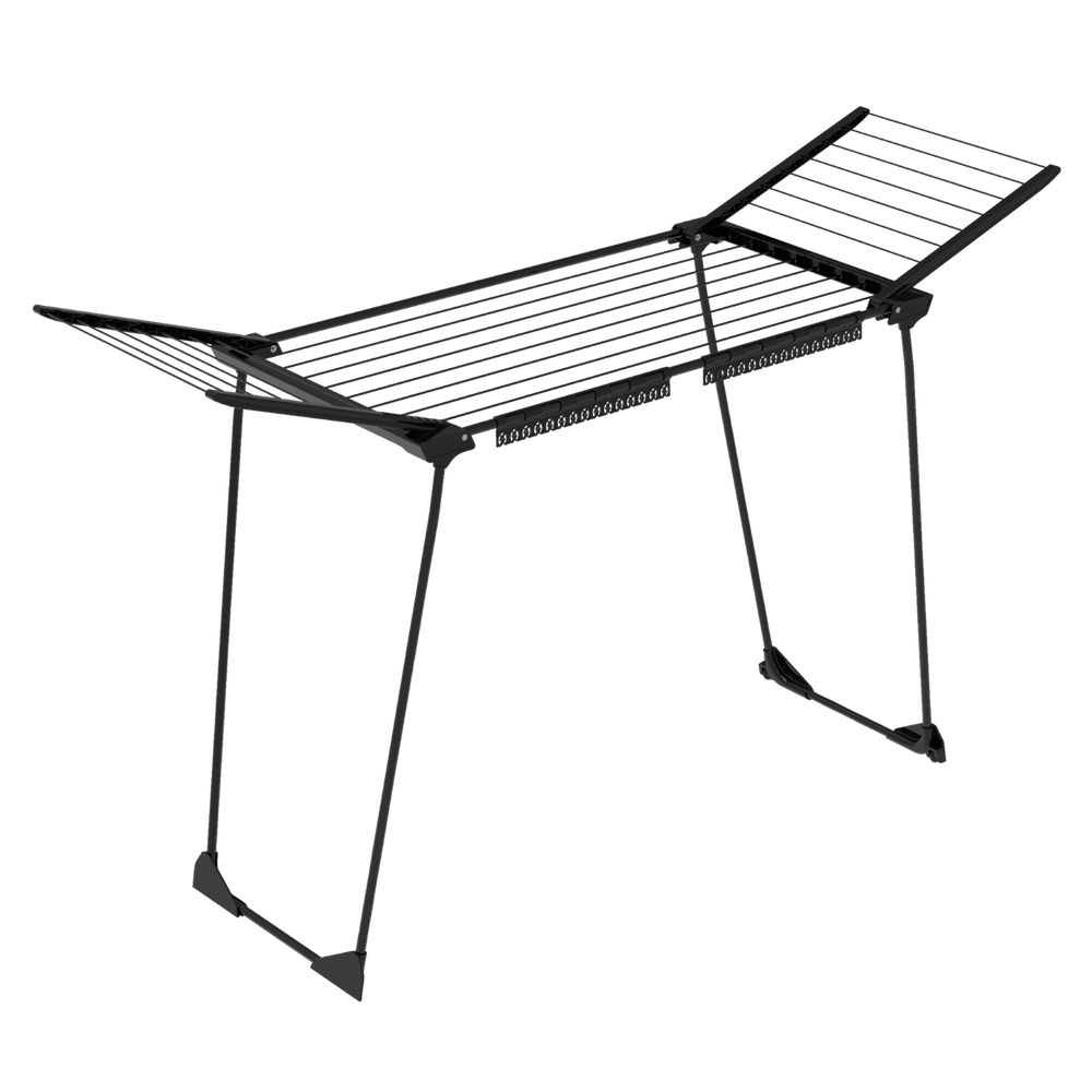 מתקן כביסה שחור+ 24 אטבי כביסה Winner18