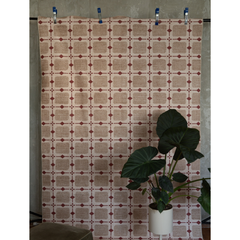 שטיח Canvas דגם Wine Jaffa — בורדו, מרקם סיזל | Buona Casa