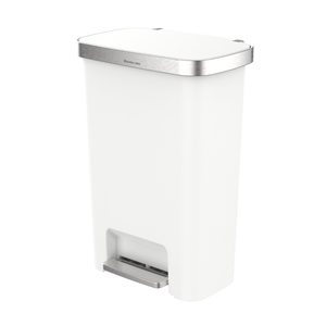 פח דוושה פלסטיק לבן VICENZA 50L