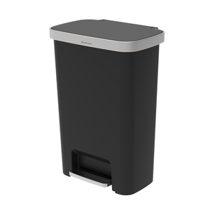 פח דוושה פלסטיק שחור VICENZA 50L