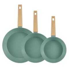 סט 3 מחבתות- Oxford sage green