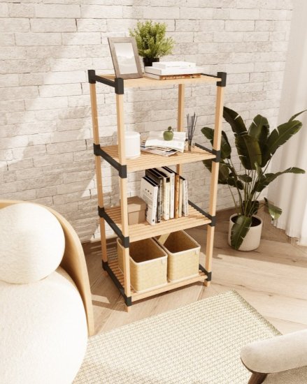 יחידת מדפים 4 קומות