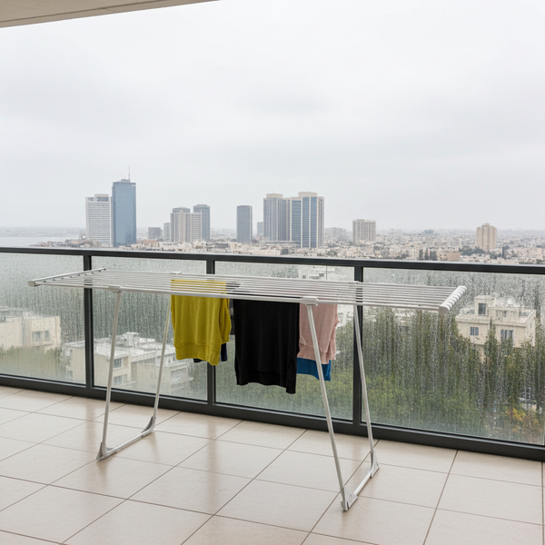 מתקן כביסה מתרחב אבן+ 24 אטבי כביסה CasaFlex