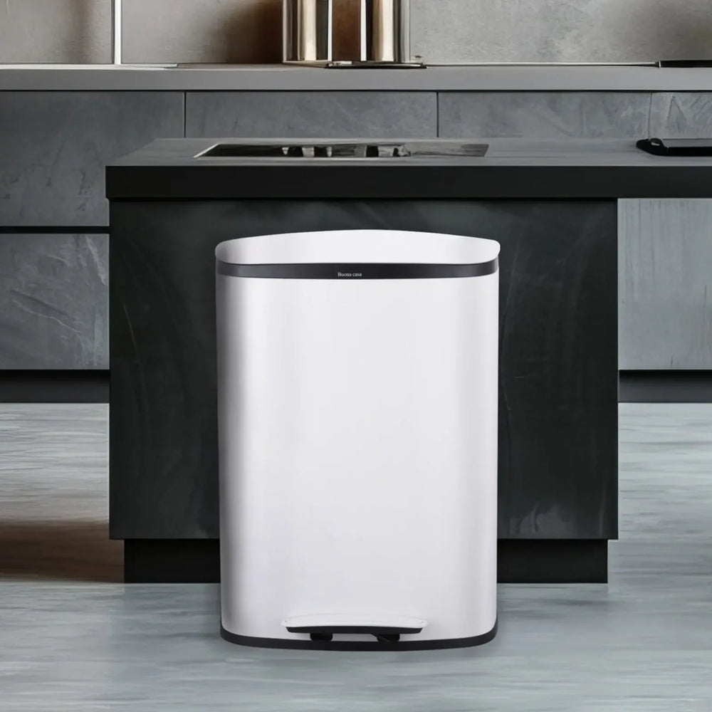 פח דוושה לבן APOLLO 50L