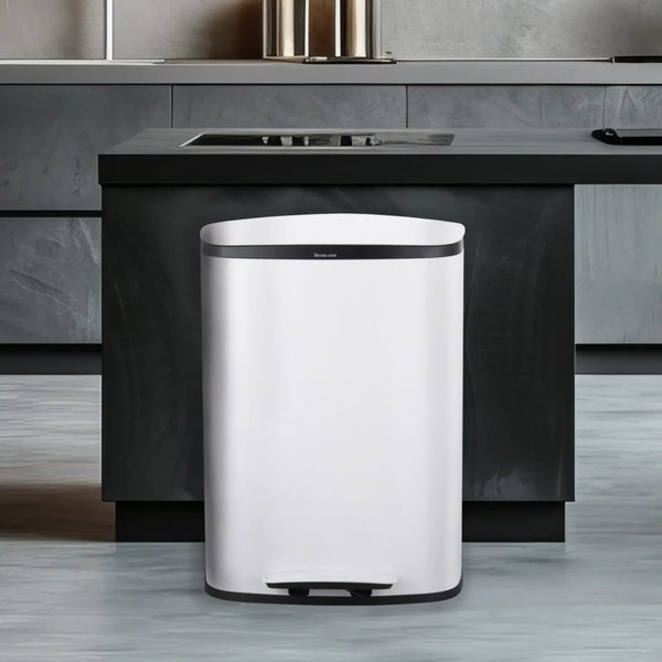 פח דוושה לבן APOLLO 50L