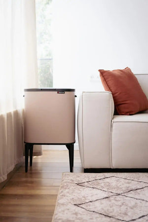 פח 33 ליטר+ שקיות Calabria plus taupe pink