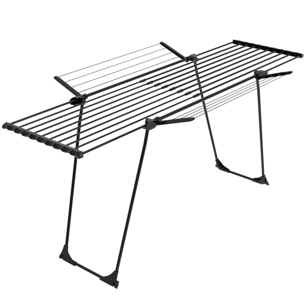 מתקן כביסה מתרחב+ כנפיים Casaflex ultra black