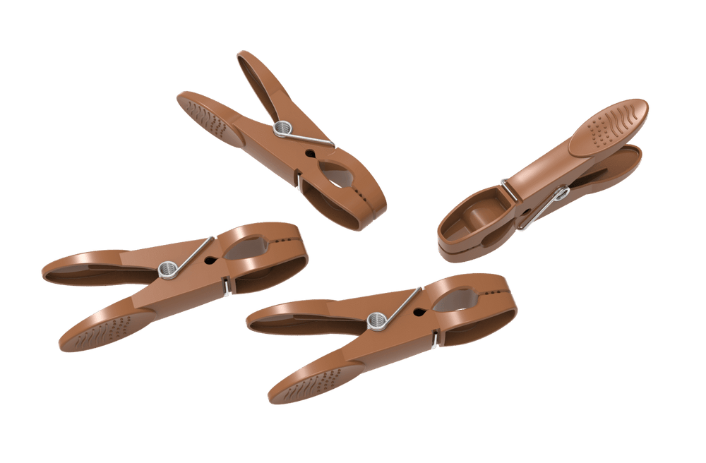 מתקן כביסה מתרחב ברונזה+ כנפיים+ 24 אטבי כביסה Casaflex ultra