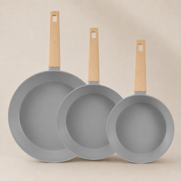 סט 3 מחבתות נון סטיק- Oxford urban gray EISENTHAL