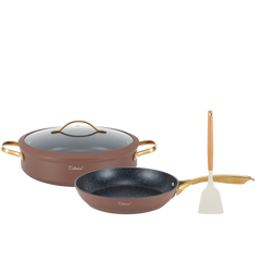 סט 28+28 ס״מ Crown- Marsala