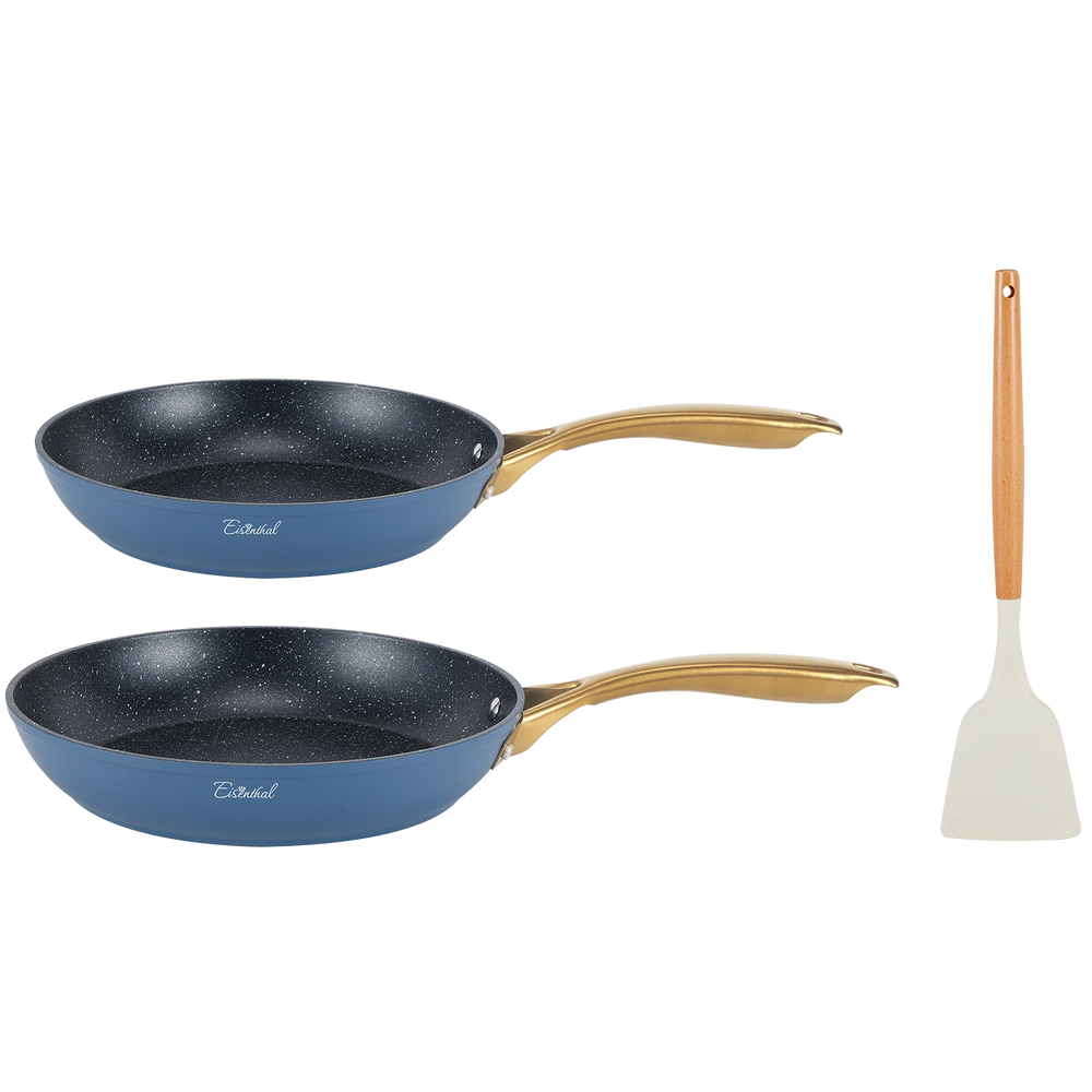 סט מחבתות 24+28 ס״מ Crown- Slate Blue