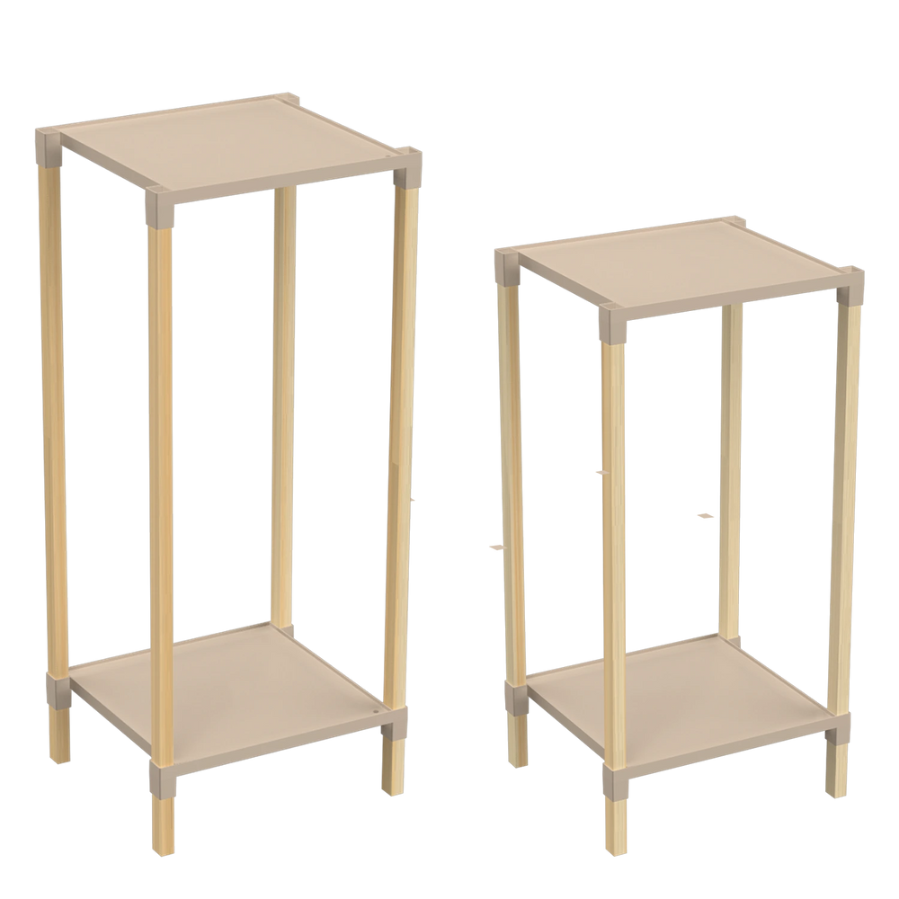 זוג מדפים דקורטיבים