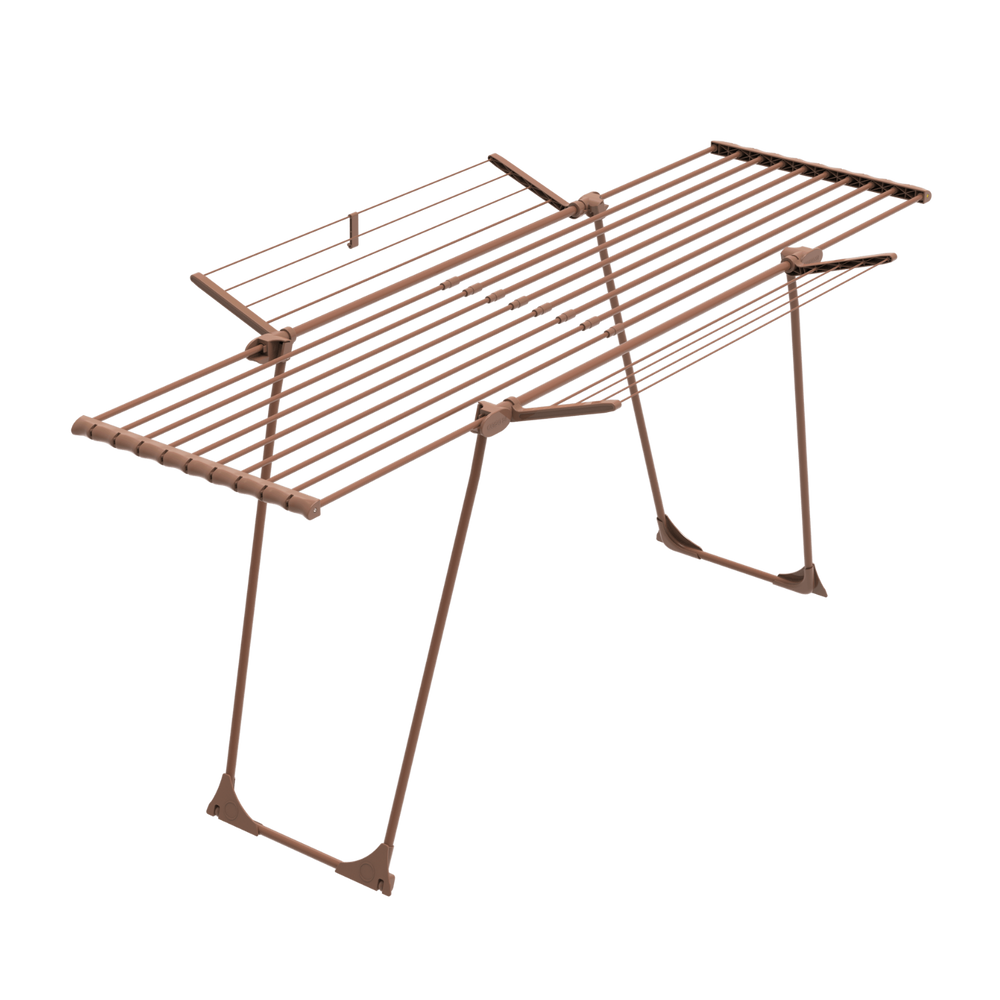 מתקן כביסה מתרחב ברונזה+ כנפיים+ 24 אטבי כביסה Casaflex ultra
