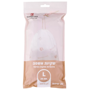 6 מארזים של 20 יח׳ שקיות אשפה L