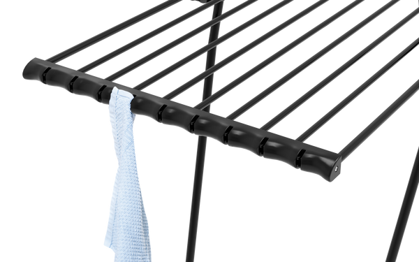 מתקן כביסה מתרחב + כנפיים Casaflex ultra black | בונה קאסה