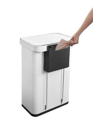 פח דוושה לבן PALERMO 70L