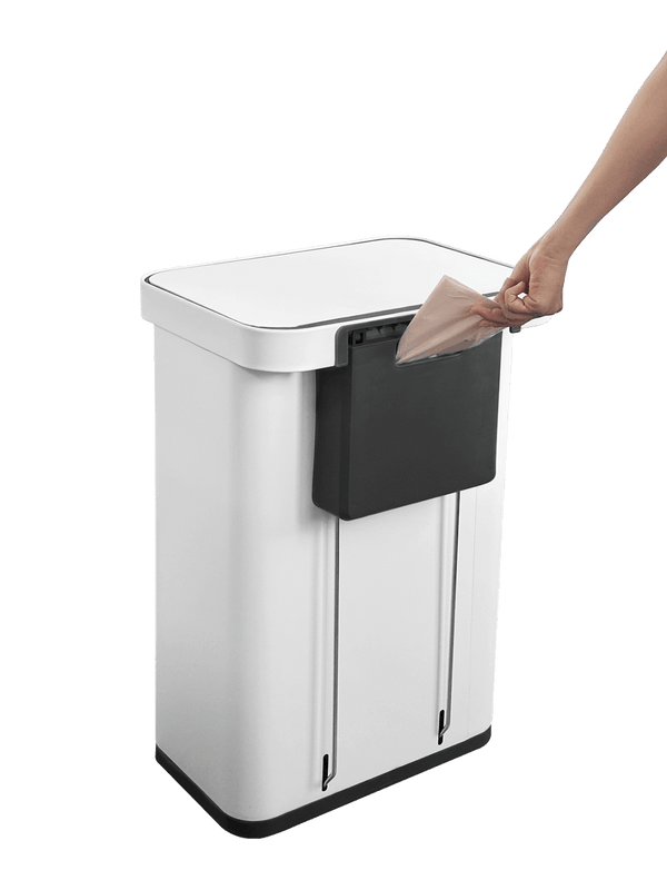 פח דוושה לבן PALERMO 70L