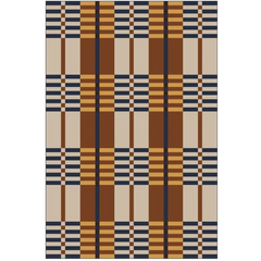 שטיח כביס Deluxe דגם Retro Grid — קל לניקוי, מונע החלקה | Buona Casa