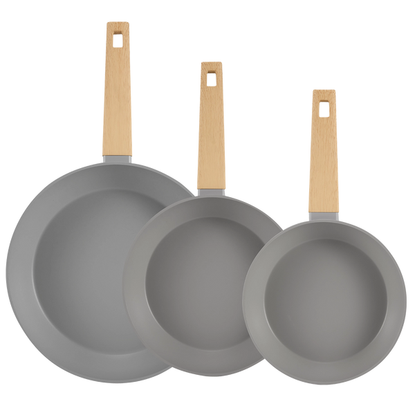 סט 3 מחבתות - Oxford urban gray