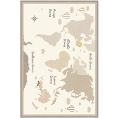 שטיח ילדים Deluxe דגם Tiny Travelers 120×170 — רך ובטיחותי | Buona Casa