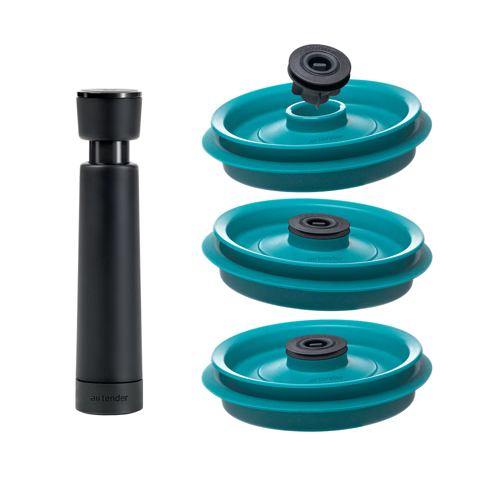 סט ואקום להארכת חיי מזון ויין