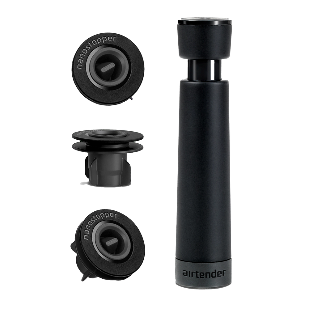 סט משאבת וואקום + 3 פקקי סיליקון לבקבוקי יין