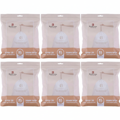 6 מארזים של 20 יח׳ שקיות אשפה XL