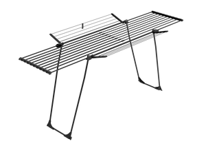 מתקן כביסה מתרחב CasaFlex Ultra XXL שחור עם כנפיים מוגדלות - פתוח | בונה קאסה