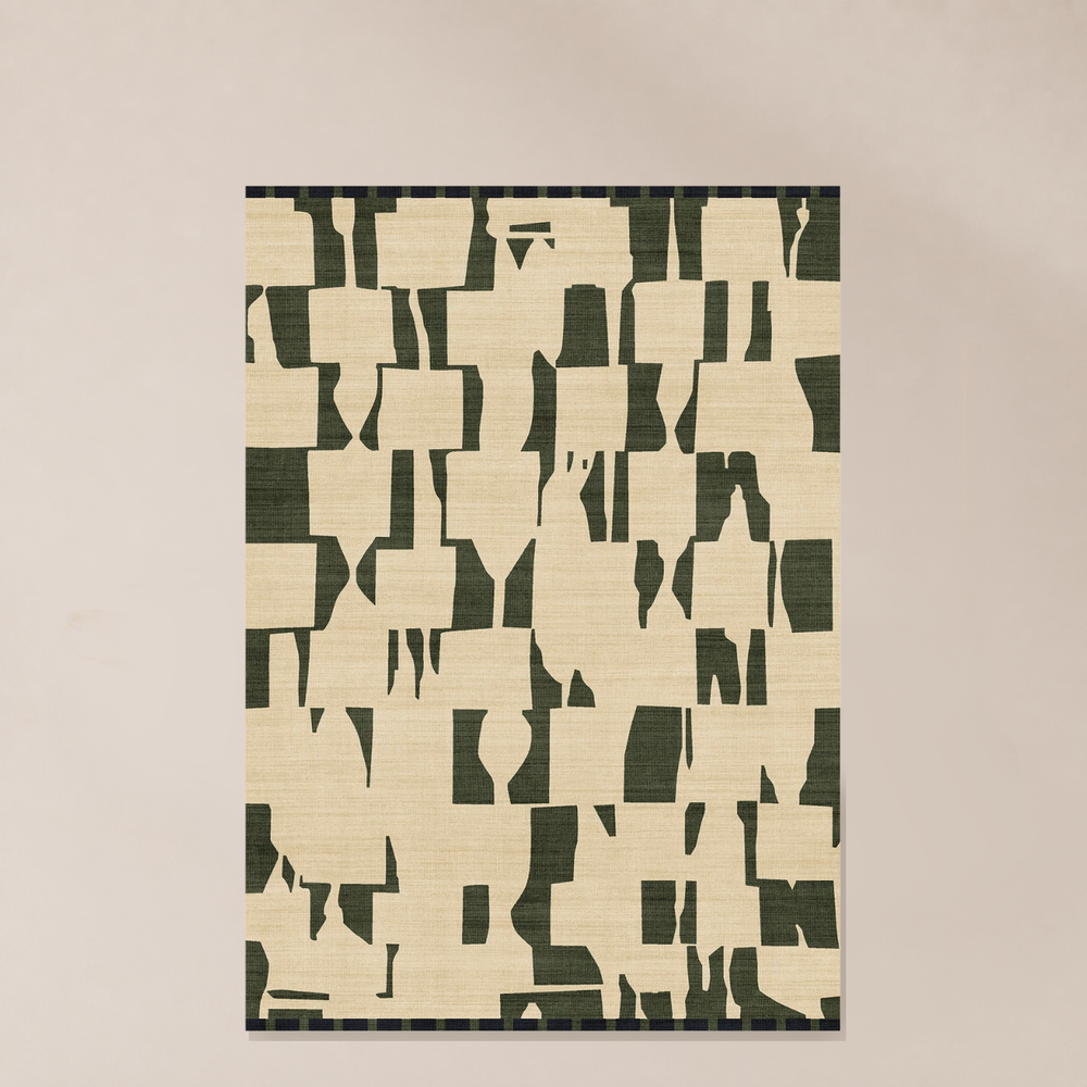 שטיח Forest Check canvas | בונה קאסה