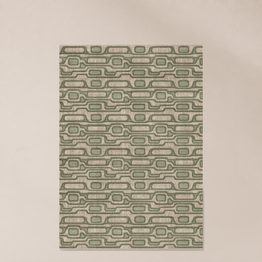 שטיח Green Disco canvas | בונה קאסה