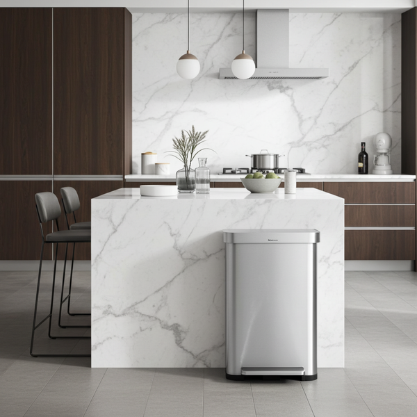 פח דוושה נירוסטה PALERMO 70L