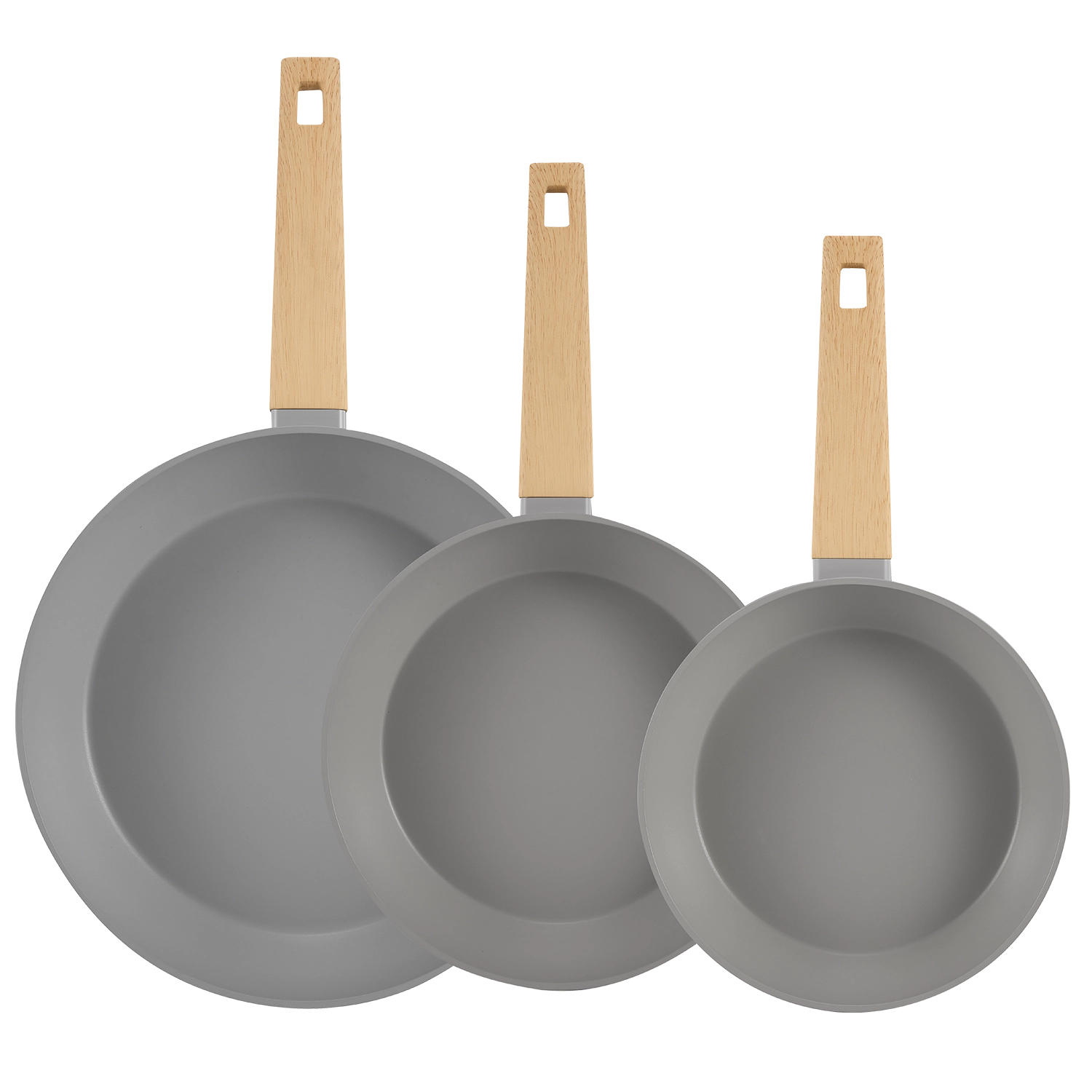 סט 3 מחבתות- Oxford urban gray